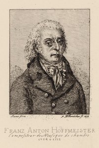 Retrato del compositor Franz Anton Hoffmeister 1754-1812