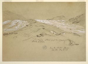 Glaciar Aletsch, Alpes Berneses, Suiza de Frederic Edwin Church