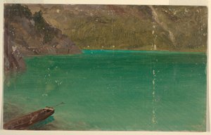 Lago Alpino (Baviera o Suiza) de Frederic Edwin Church