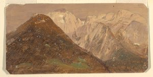 Paisaje Alpino (probablemente Suiza) de Frederic Edwin Church