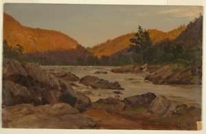 Paisaje otoñal en Carolina del Norte de Frederic Edwin Church