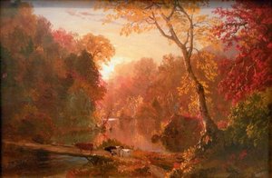 Otoño en Norteamérica de Frederic Edwin Church