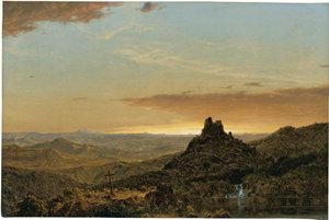 Cruz en el desierto de Frederic Edwin Church