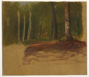 Dibujo, Un camino hacia el bosque, 1850-60