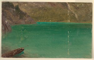 Dibujo, Lago alpino (Baviera o Suiza), 1868 de Frederic Edwin Church