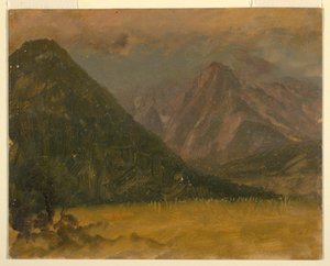 Dibujo, Paisaje alpino, Baviera o Suiza, 1868 de Frederic Edwin Church