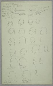 Dibujo, Estudios anatómicos, 1865-70 de Frederic Edwin Church