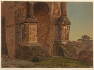 Dibujo, Arco de Septimio Severo, Roma, febrero de 1869 de Frederic Edwin Church