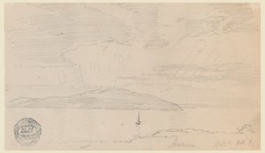Dibujo, Aurora, Mount Desert Island, septiembre de 1860 de Frederic Edwin Church