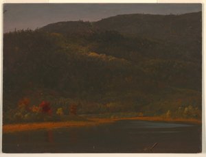 Dibujo, Paisaje de otoño, 1860-70 de Frederic Edwin Church