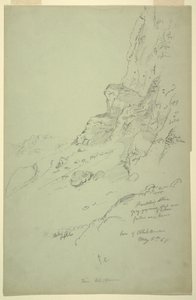 Dibujo, Base de la colina al oeste de Suk Wadi, Barada, 4 de mayo de 1868.
