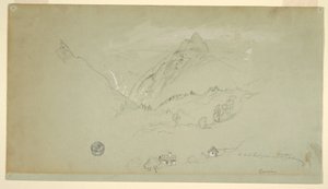 Dibujo, Berchtesgaden, Baviera, junio-agosto de 1868 de Frederic Edwin Church