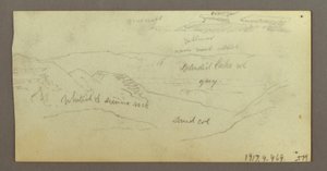 Dibujo, Estudios sobre camellos, 21-22 de febrero de 1868 de Frederic Edwin Church