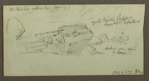 Dibujo, Cañón, posiblemente 1868 de Frederic Edwin Church