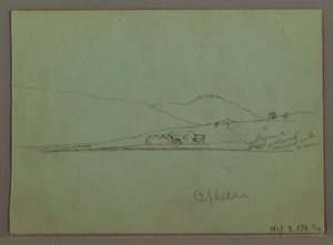 Dibujo, Cefalonia, Grecia, abril de 1869 de Frederic Edwin Church