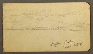 Dibujo, Monte Katahdin cubierto de nubes, 1878 de Frederic Edwin Church