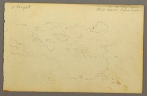 Dibujo, Estudio de nubes, 1844