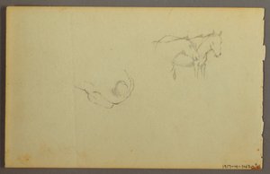 Dibujo, Estudio de nubes, 1844