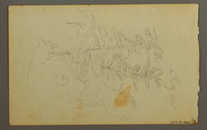 Dibujo, Estudio de nubes, 1845
