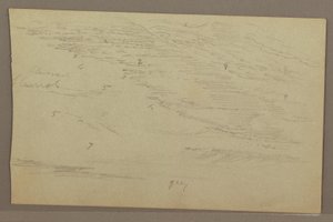 Dibujo, Estudio de nubes, década de 1860 de Frederic Edwin Church