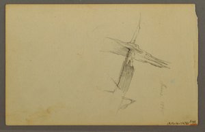 Dibujo, Estudio de nubes, ladera, 1844 de Frederic Edwin Church