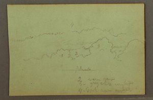 Dibujo, Estudio de nubes, posiblemente 1856 de Frederic Edwin Church