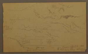 Dibujo, Estudio de nubes, posiblemente 1860 de Frederic Edwin Church