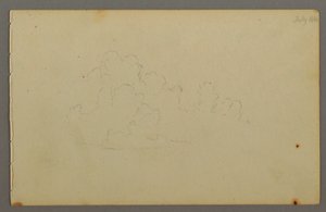Dibujo, Nubes, 1844 de Frederic Edwin Church