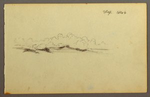 Dibujo, Nubes, 1844