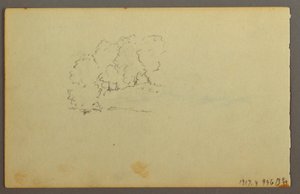 Dibujo, Nubes, 1844 de Frederic Edwin Church