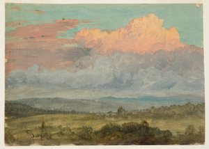 Dibujo, Nubes, Valle del Hudson, Nueva York, julio de 1866