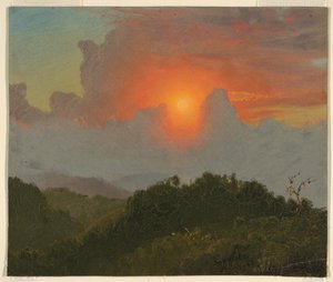 Dibujo, Cielo nublado, agosto de 1865 de Frederic Edwin Church