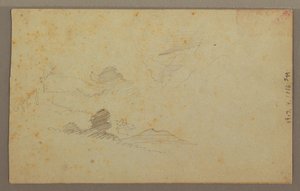 Dibujo, Cielo nublado sobre el valle, julio de 1863 de Frederic Edwin Church