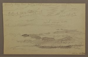 Dibujo, Cielo nublado, posiblemente 1860s de Frederic Edwin Church