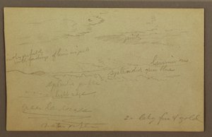 Dibujo, Cielo nublado, posiblemente 1860s