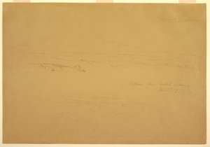 Dibujo, Cotopaxi entre Machachi y Talunga, 19 de junio de 1857 de Frederic Edwin Church