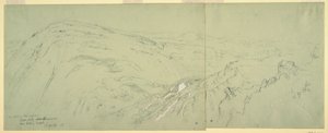 Dibujo, Vista lejana de Damasco, Siria, 1868 de Frederic Edwin Church