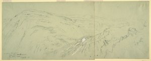 Dibujo, Vista lejana de Damasco, Siria, 7 de mayo de 1868 de Frederic Edwin Church
