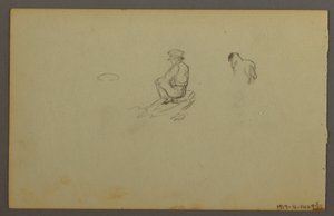 Dibujo, Dunas, 1844 de Frederic Edwin Church