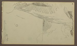 Dibujo, Cataratas a la luz de la luna, 1858 de Frederic Edwin Church