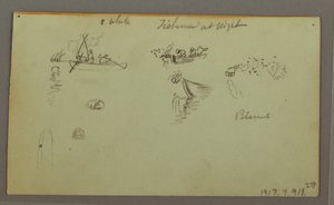 Dibujo, Estudios de figuras, Asno de carga, Velero, posiblemente 1868 de Frederic Edwin Church