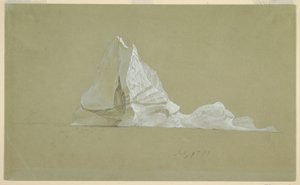 Dibujo, Iceberg flotante, 9 de julio de 1859 de Frederic Edwin Church