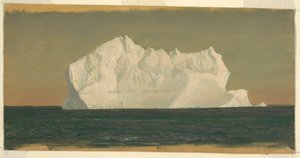 Dibujo, Iceberg flotante, junio o julio de 1859 de Frederic Edwin Church
