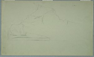 Dibujo, Iceberg flotante, junio o julio de 1859 de Frederic Edwin Church