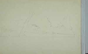 Dibujo, Iceberg flotante, junio o julio de 1859