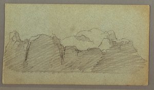 Dibujo, Iceberg flotante, posiblemente junio de 1874