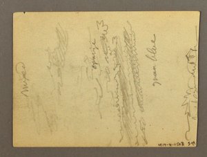 Dibujo, Fragmento de columnata, Fuente, posiblemente 1868-69 de Frederic Edwin Church