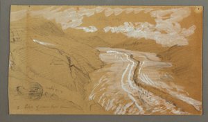 Dibujo, Glacier, 21 de agosto de 1868