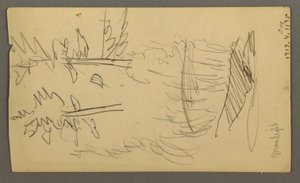 Dibujo, Hill range, posiblemente 1877