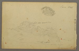 Dibujo, cordilleras, 1844 de Frederic Edwin Church